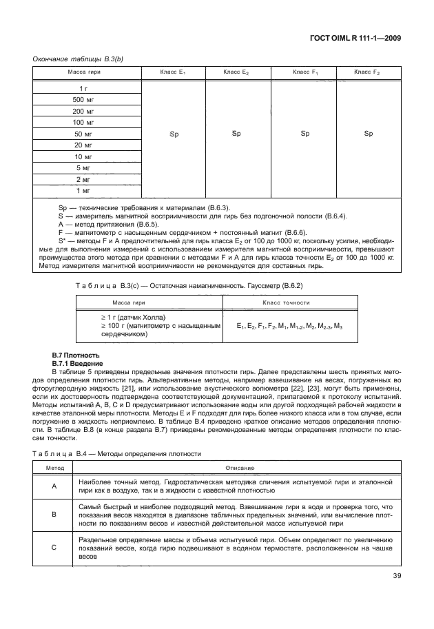 ГОСТ OIML R 111-1-2009,  44.