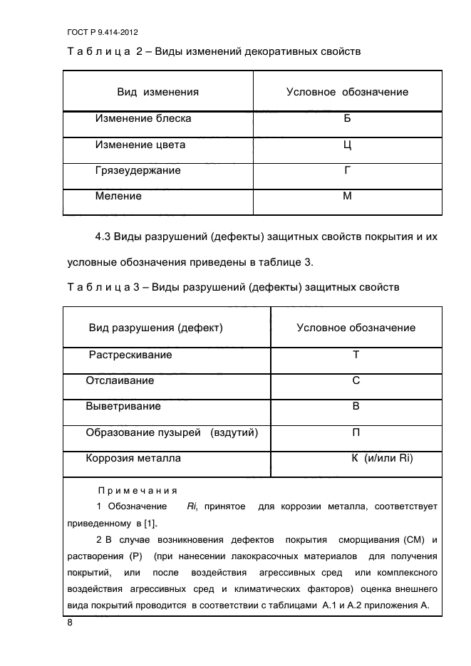 ГОСТ Р 9.414-2012,  13.