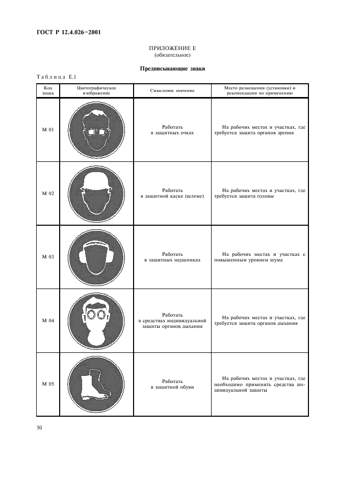 ГОСТ Р 12.4.026-2001,  53.