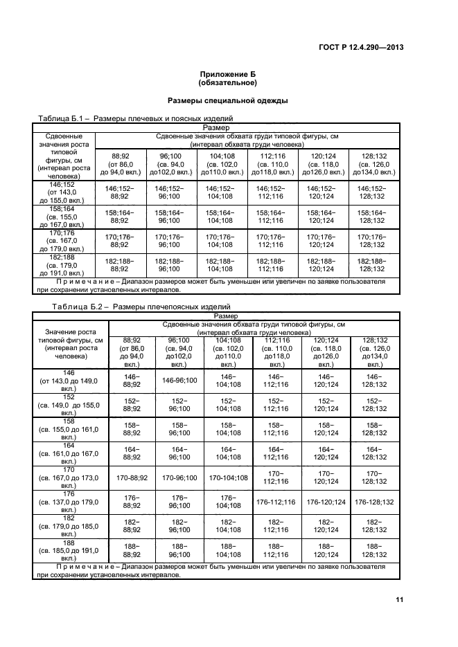 ГОСТ Р 12.4.290-2013,  13.