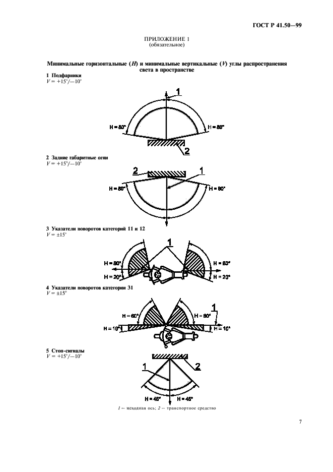 ГОСТ Р 41.50-99,  9.