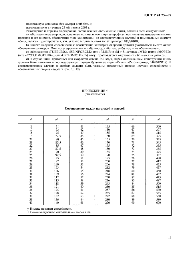 ГОСТ Р 41.75-99,  16.