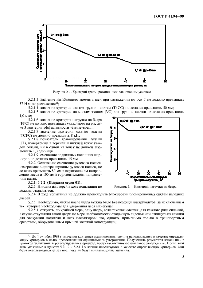 ГОСТ Р 41.94-99,  8.