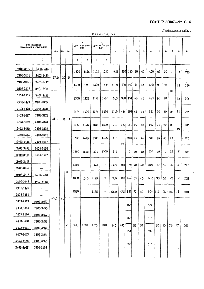 ГОСТ Р 50037-92,  4.