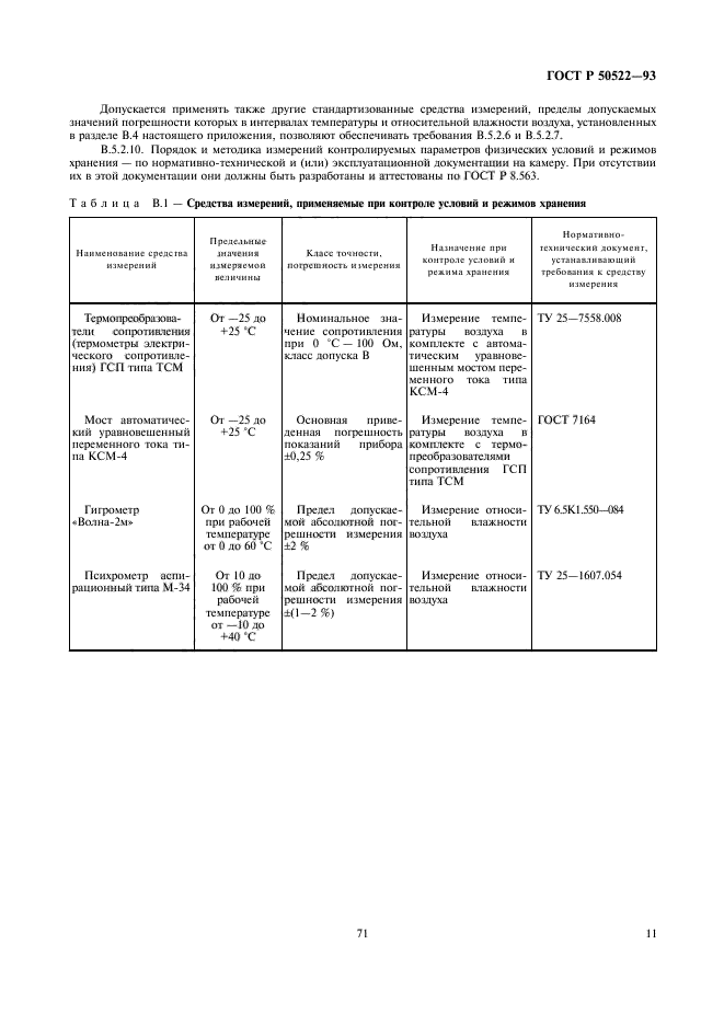 ГОСТ Р 50522-93,  11.