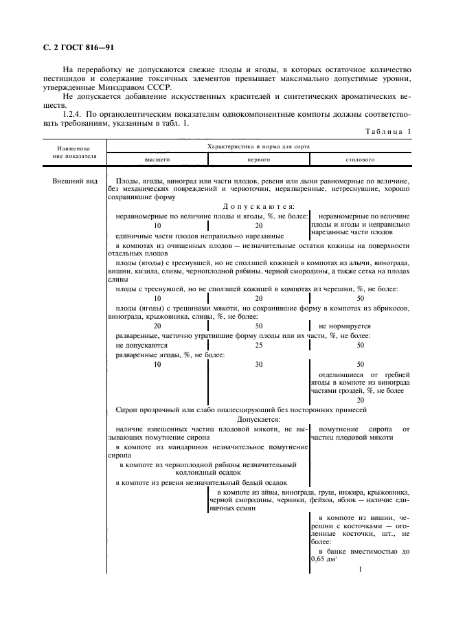 ГОСТ 816-91,  3.