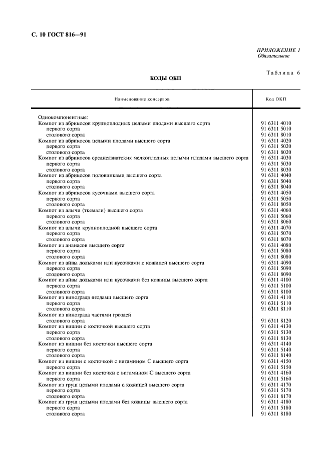 ГОСТ 816-91,  11.