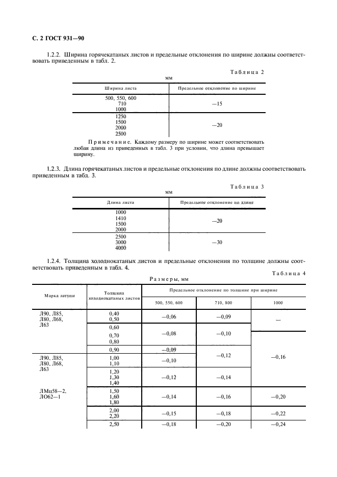 ГОСТ 931-90,  4.