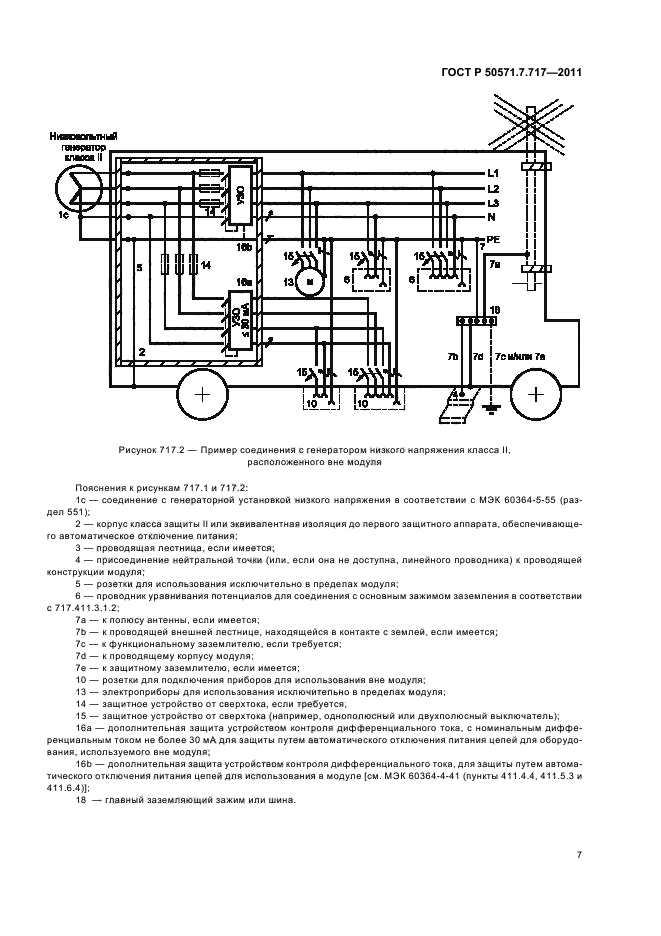 ГОСТ Р 50571.7.717-2011,  11.