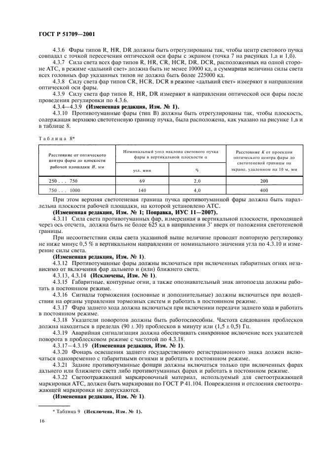 ГОСТ Р 51709-2001,  20.