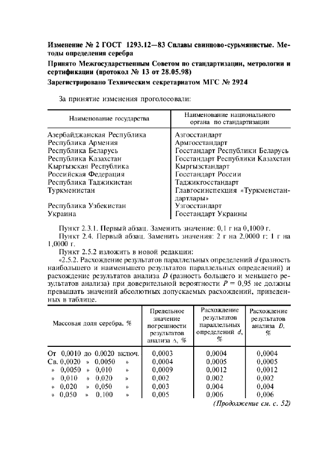 ГОСТ 1293.12-83,  11.