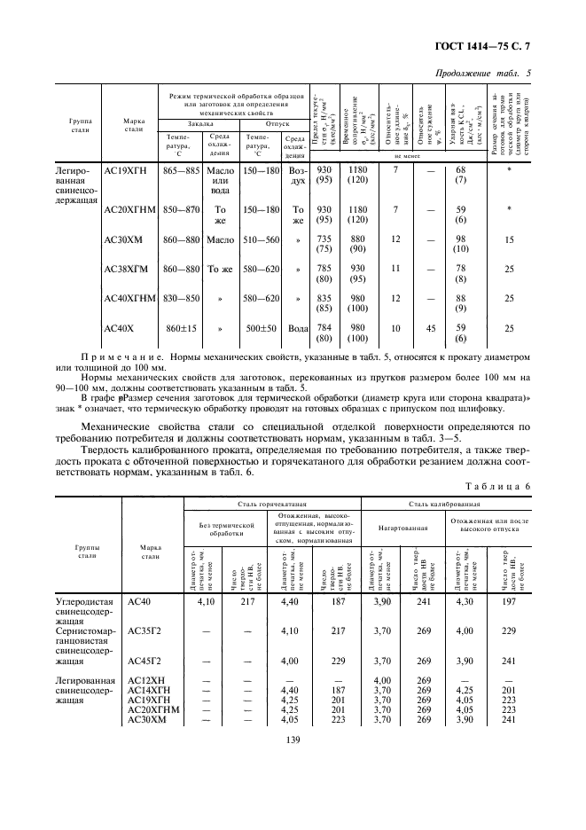 ГОСТ 1414-75,  7.