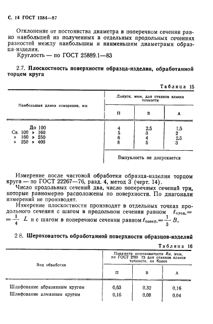 ГОСТ 1584-87,  15.