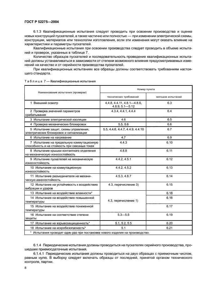 ГОСТ Р 52275-2004,  12.