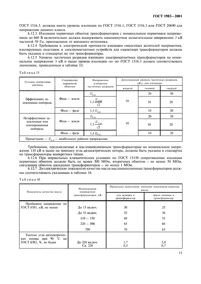 ГОСТ 1983-2001,  18.