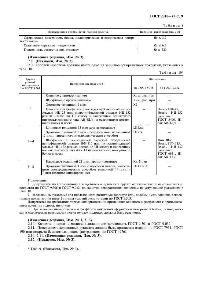 ГОСТ 2310-77,  11.