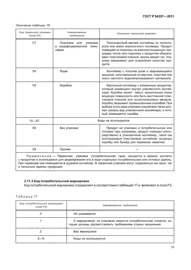 ГОСТ Р 54357-2011,  17.