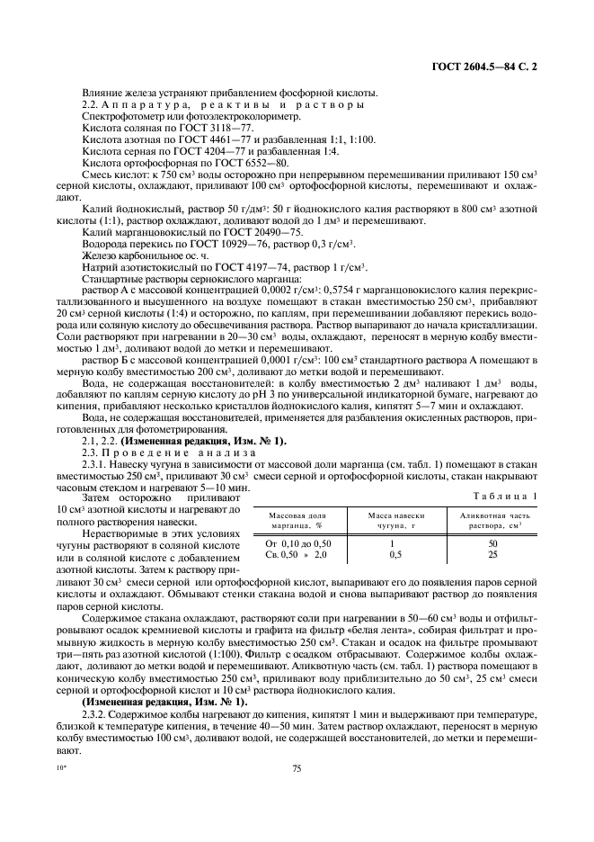 ГОСТ 2604.5-84,  2.