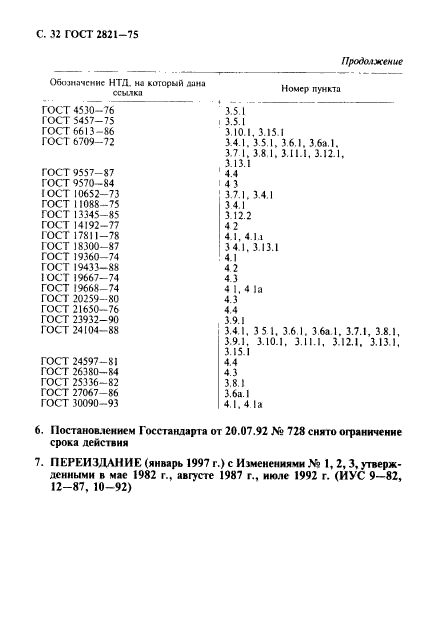 ГОСТ 2821-75,  33.