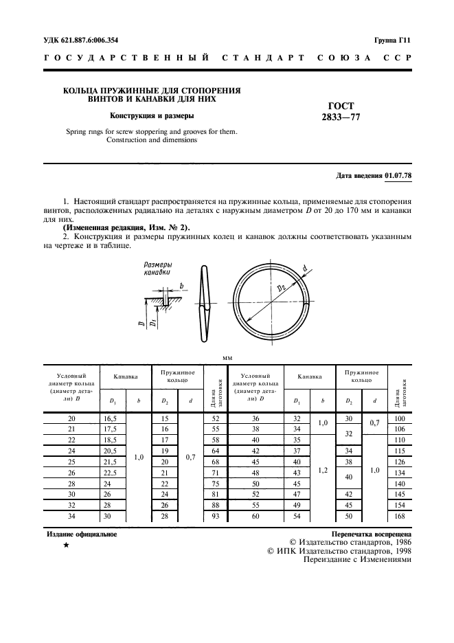 ГОСТ 2833-77,  3.