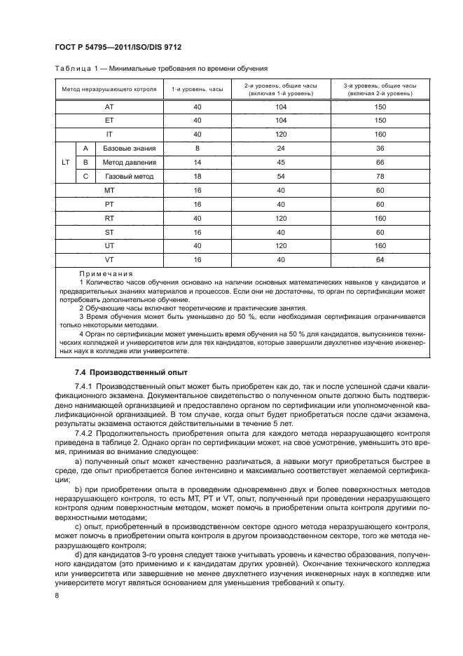 ГОСТ Р 54795-2011,  12.