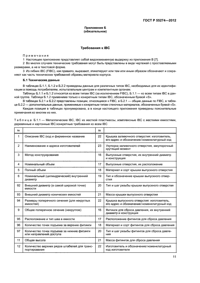 ГОСТ Р 55274-2012,  15.