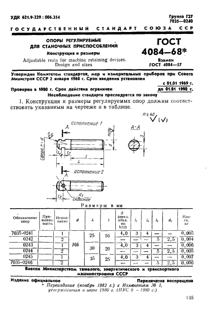  4084-68,  1.