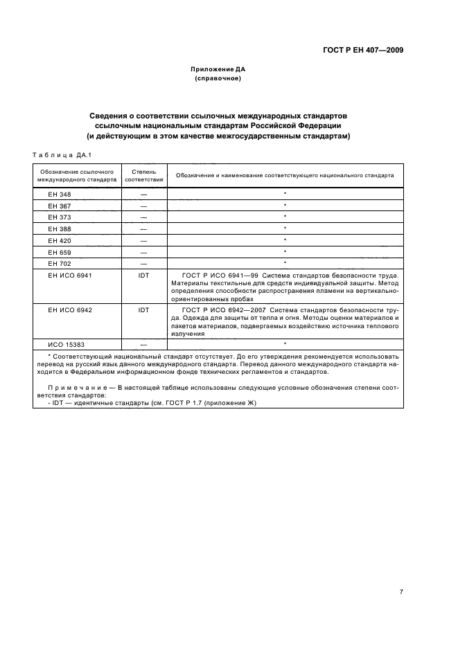 ГОСТ Р ЕН 407-2009,  11.