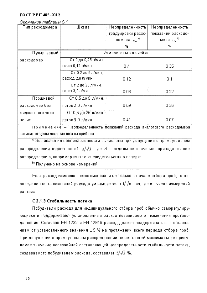 ГОСТ Р ЕН 482-2012,  22.