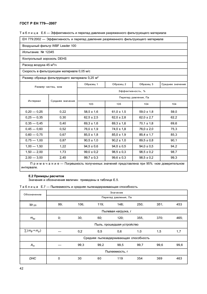 ГОСТ Р ЕН 779-2007,  46.