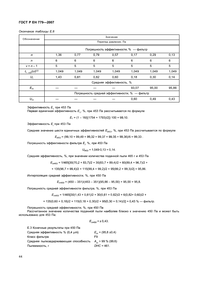 ГОСТ Р ЕН 779-2007,  48.