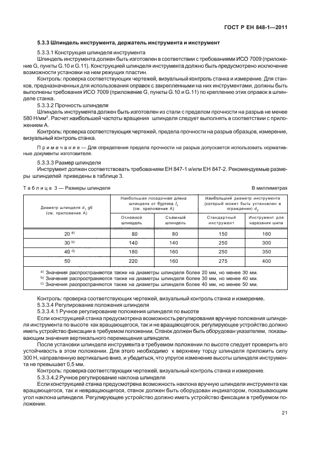 ГОСТ Р ЕН 848-1-2011,  25.