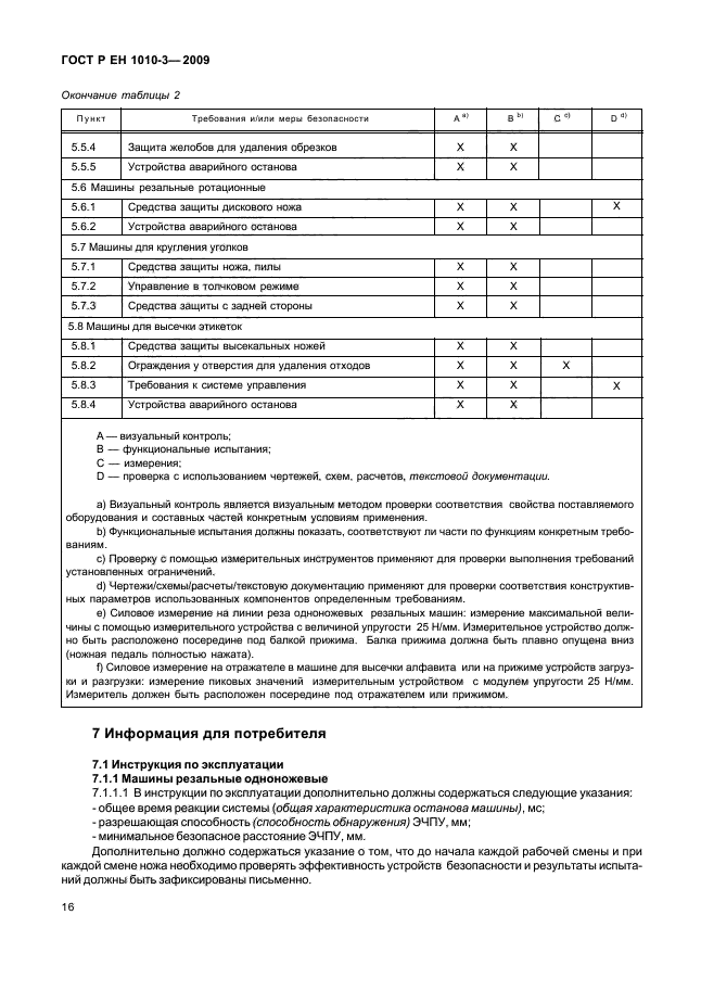 ГОСТ Р ЕН 1010-3-2009,  20.