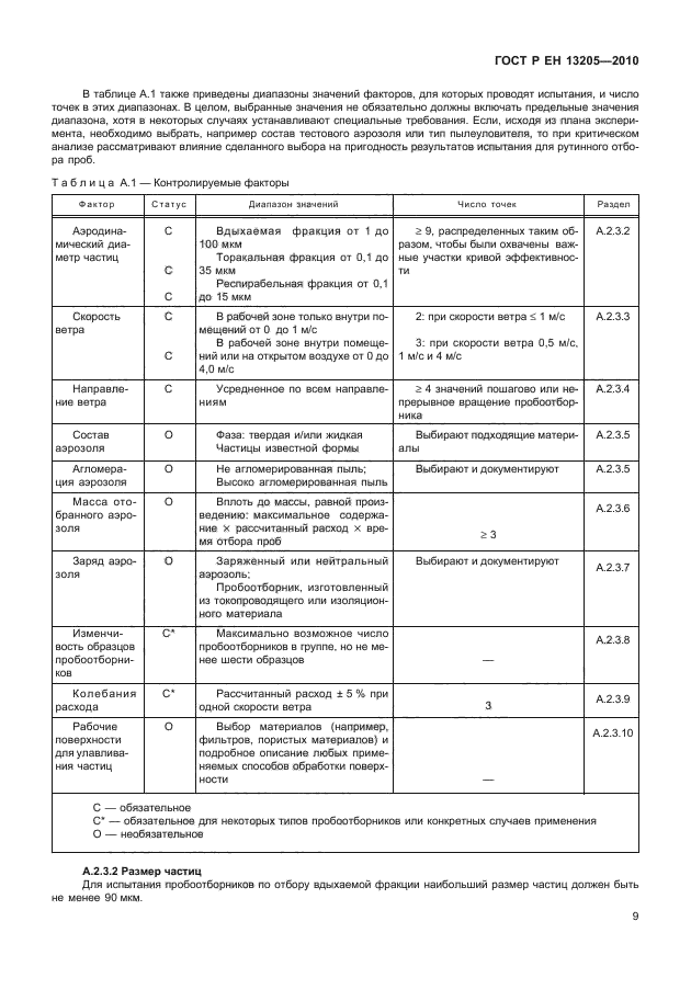 ГОСТ Р ЕН 13205-2010,  15.