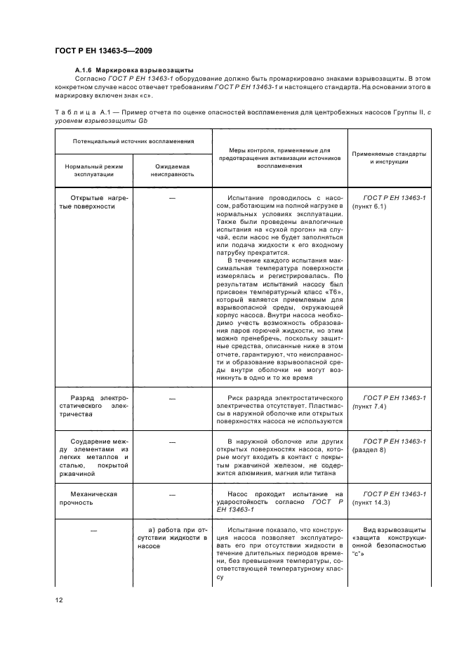 ГОСТ Р ЕН 13463-5-2009,  16.