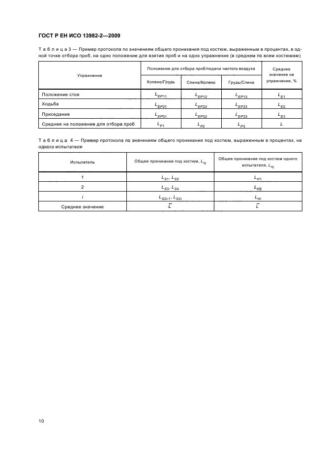 ГОСТ Р ЕН ИСО 13982-2-2009,  14.