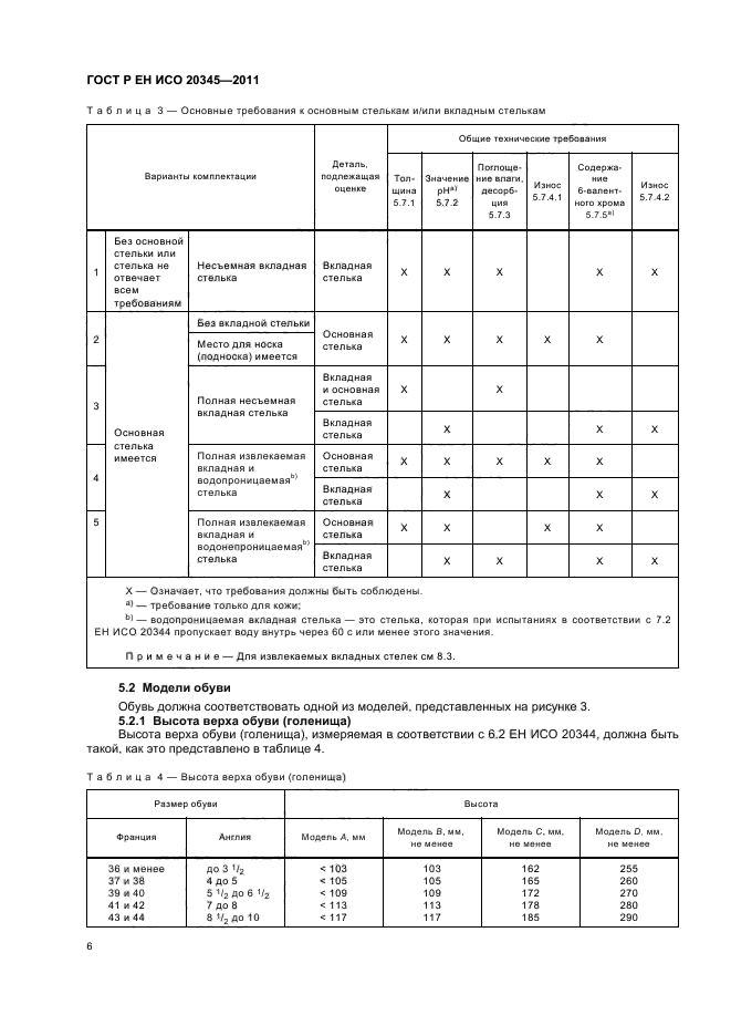 ГОСТ Р ЕН ИСО 20345-2011,  10.