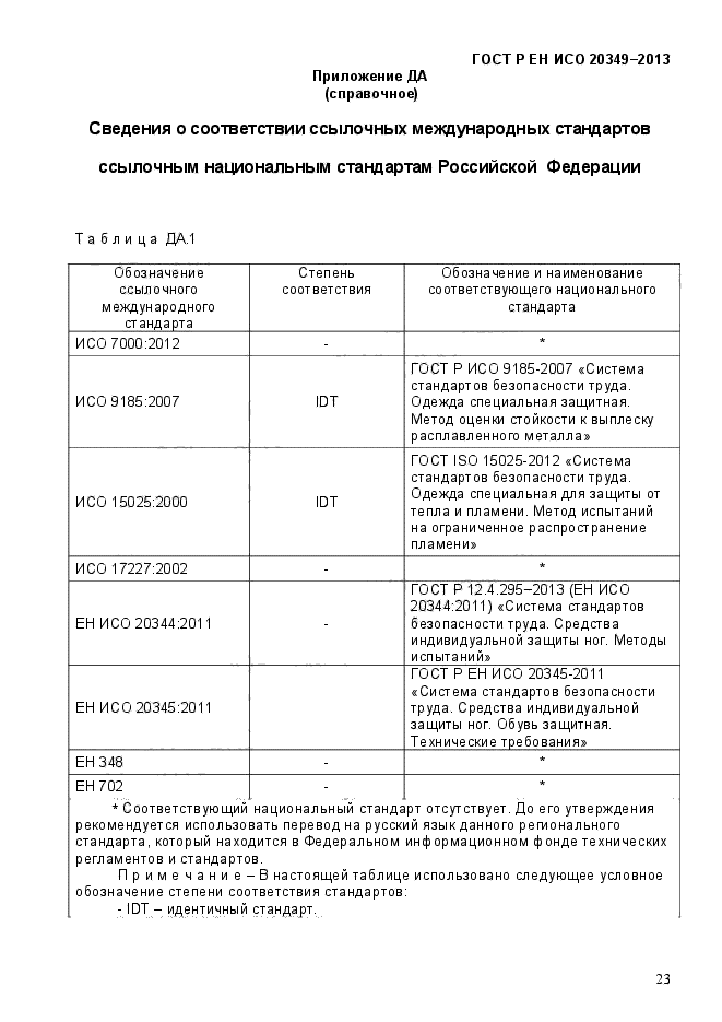 ГОСТ Р ЕН ИСО 20349-2013,  27.