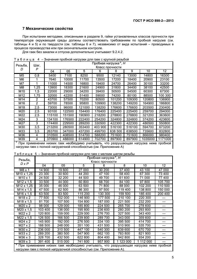 ГОСТ Р ИСО 898-2-2013,  7.