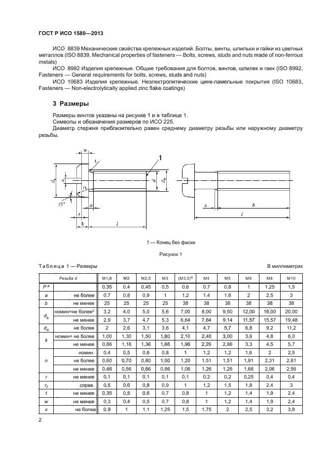 ГОСТ Р ИСО 1580-2013,  5.