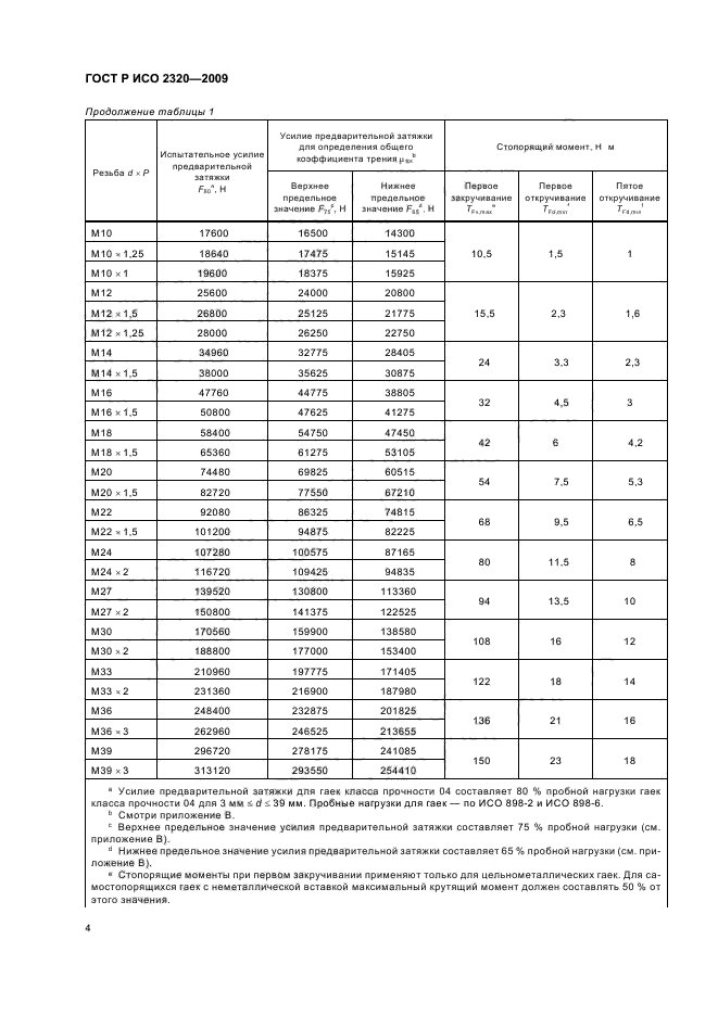 ГОСТ Р ИСО 2320-2009,  8.