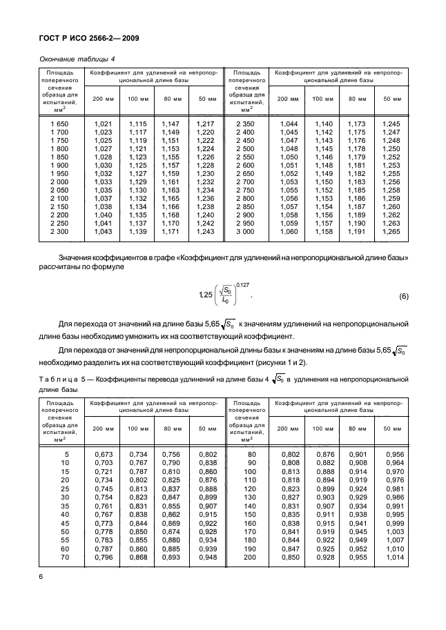 ГОСТ Р ИСО 2566-2-2009,  8.