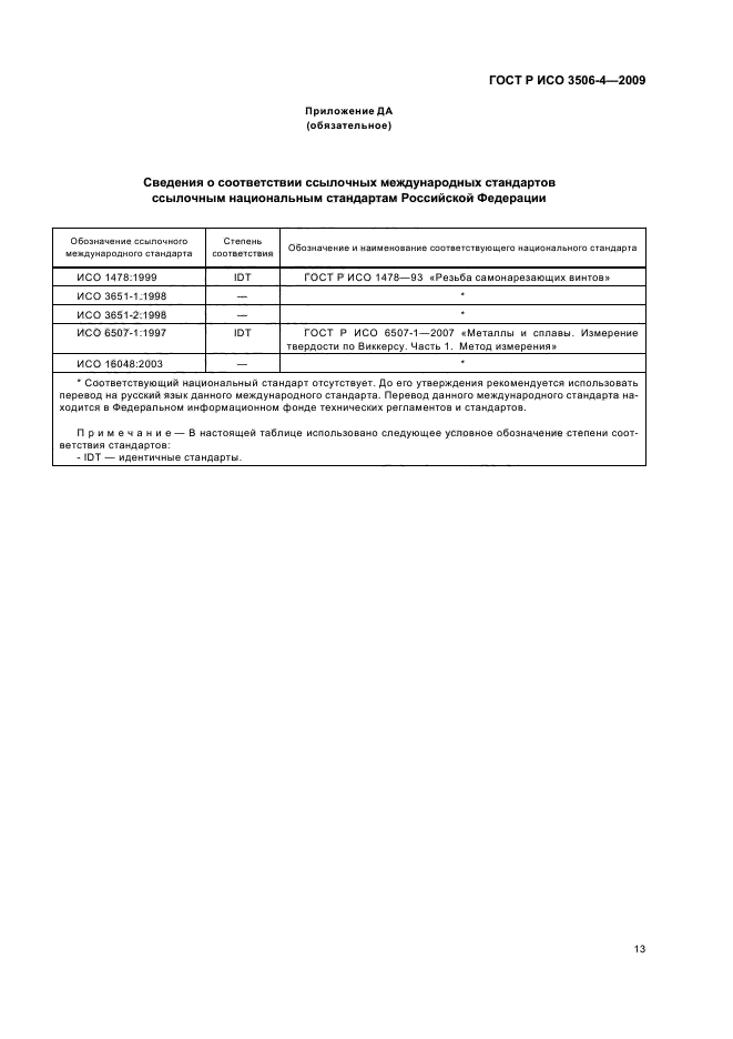 ГОСТ Р ИСО 3506-4-2009,  17.