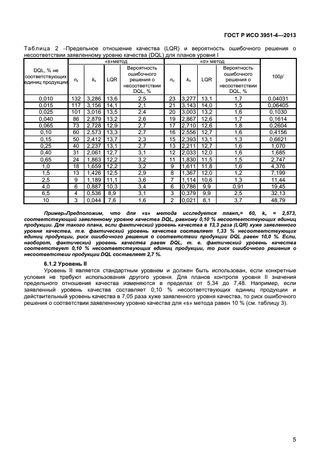 ГОСТ Р ИСО 3951-4-2013,  8.