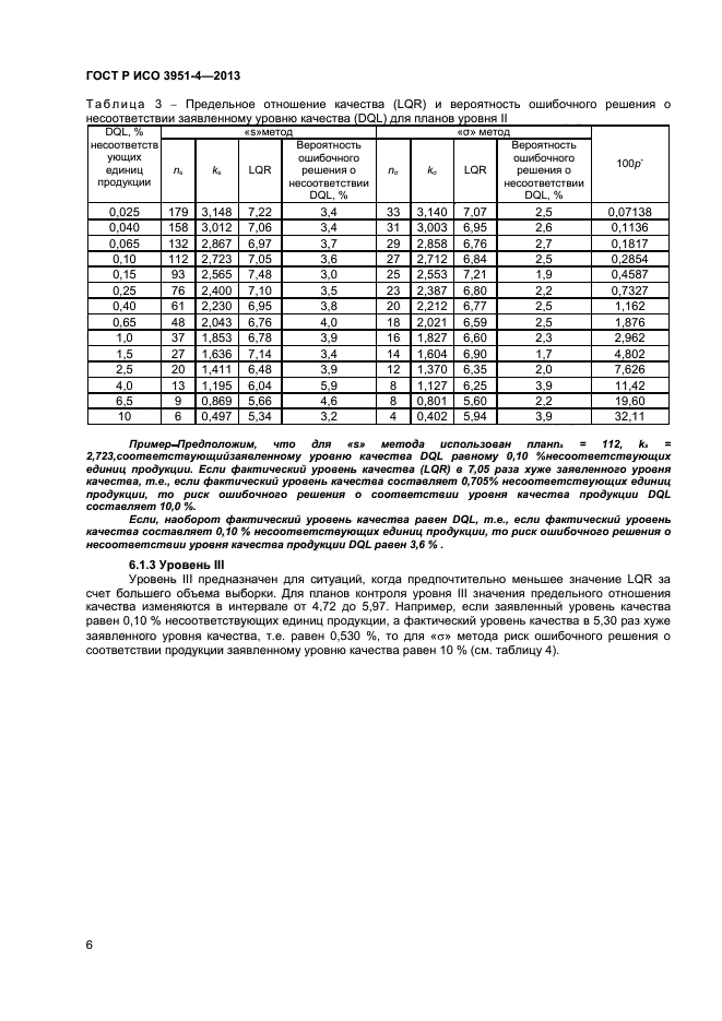 ГОСТ Р ИСО 3951-4-2013,  9.