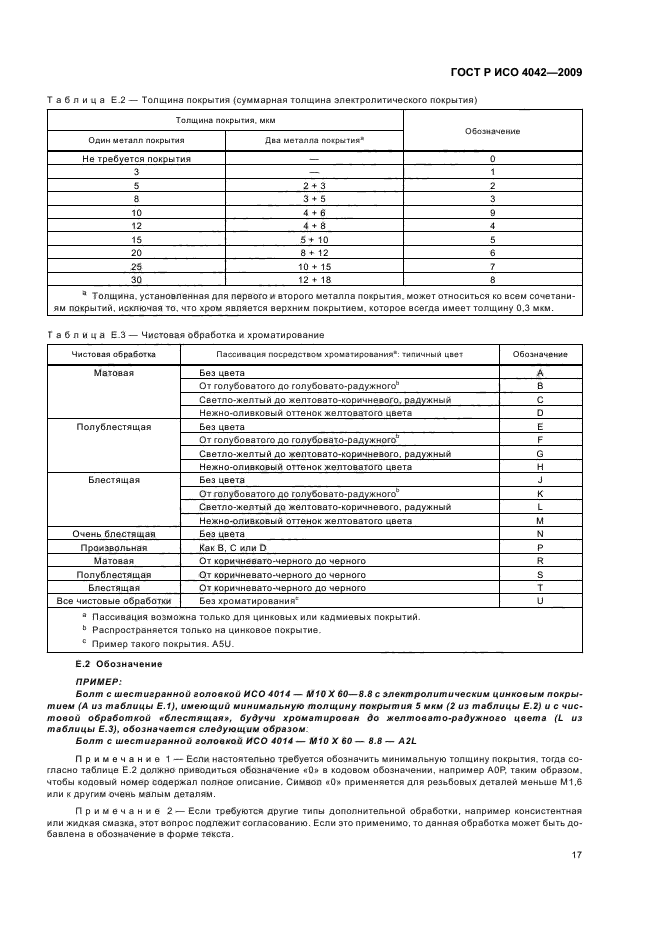 ГОСТ Р ИСО 4042-2009,  21.