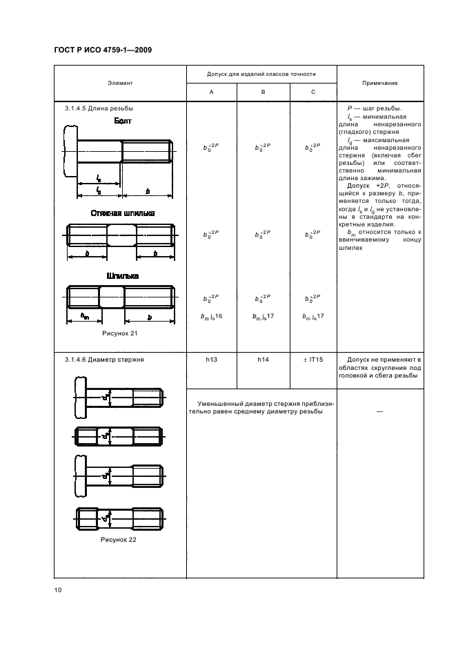 ГОСТ Р ИСО 4759-1-2009,  14.