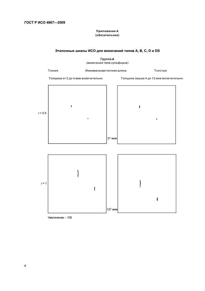 ГОСТ Р ИСО 4967-2009,  12.