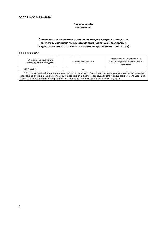 ГОСТ Р ИСО 5178-2010,  10.
