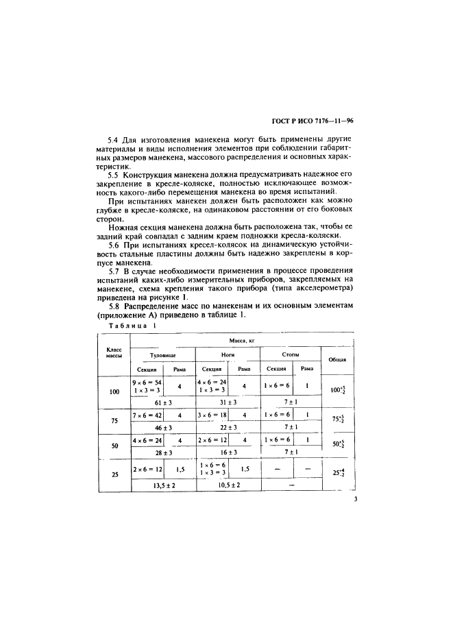 ГОСТ Р ИСО 7176-11-96,  5.